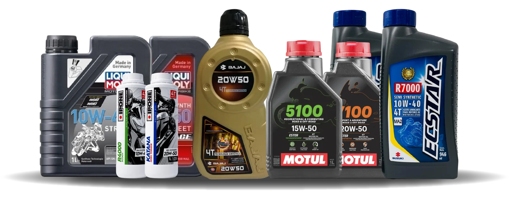 Lubricantes Liqui Moly, Ipone, Bajaj, Motul y Ecstar